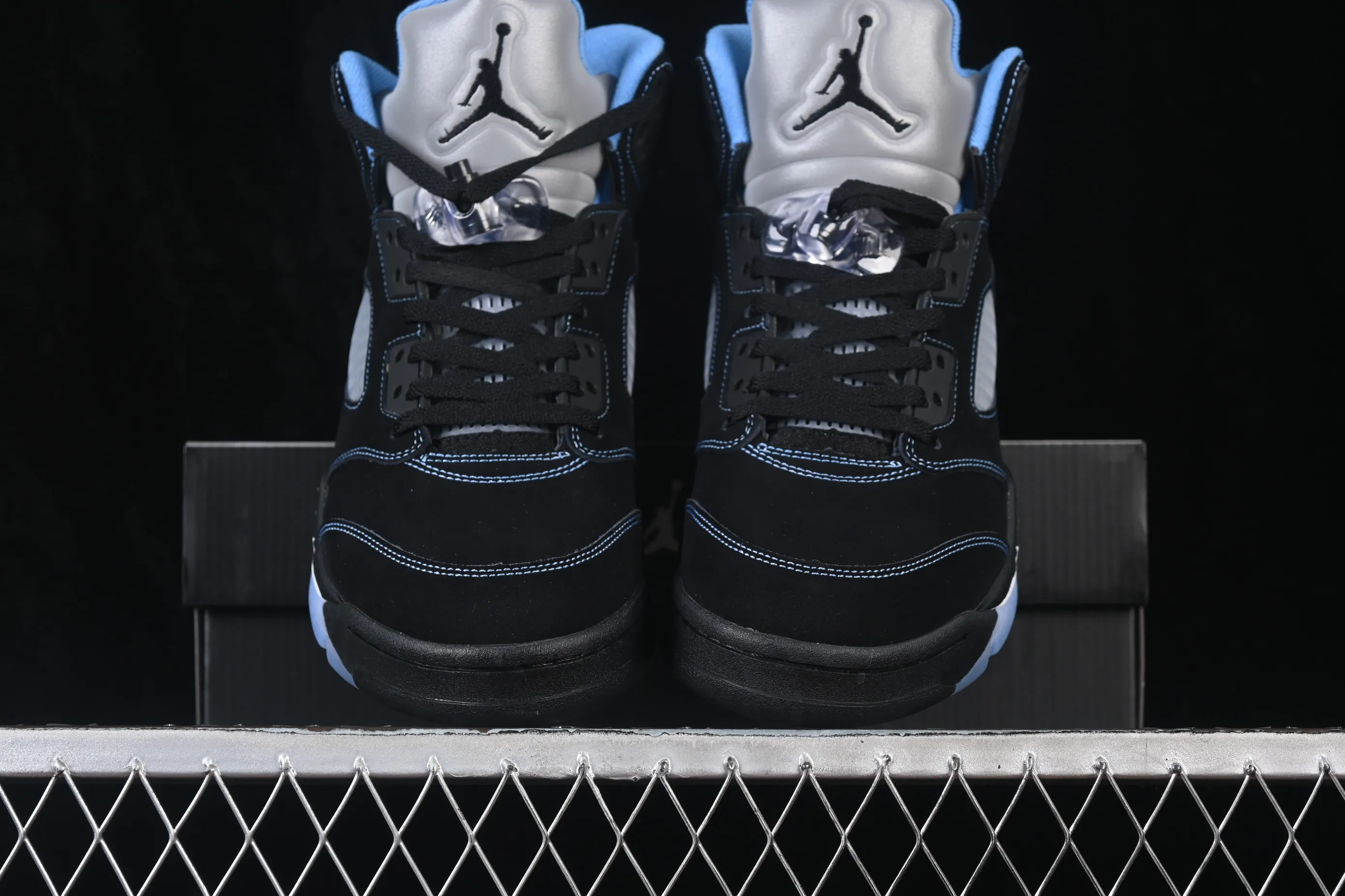 All categories Air Jordan Jordan series basketball shoes Air Jordan 5 TG version Air Jordan 5 Retro "Black University Blue" AJ5 Joe 5 University Blue DD0587-008